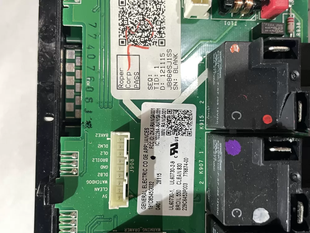 GE 191D8545G032 WB27X33137 Range Oven Control Board Genuine AZ205179 | Wmv915