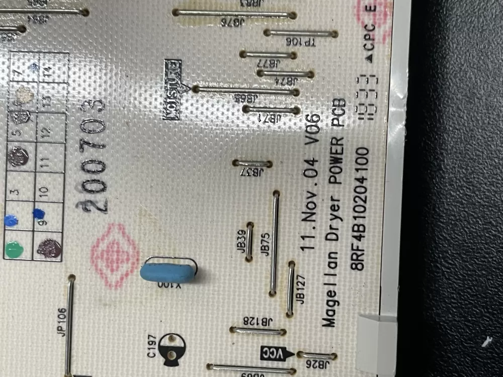 GE 8RF4B10204100 Dryer 212d1201p001 Control Board AZ2378 | WmV273