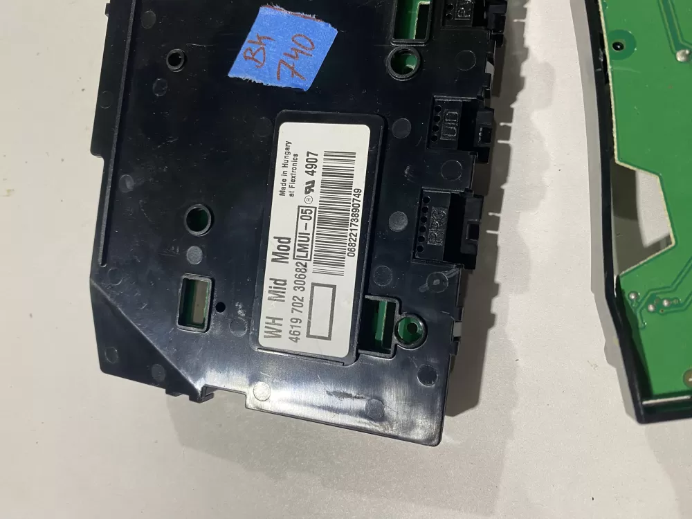 Whirlpool 4619 702 30682 Washer Control Board UI Assembly AZ112492 | BK740