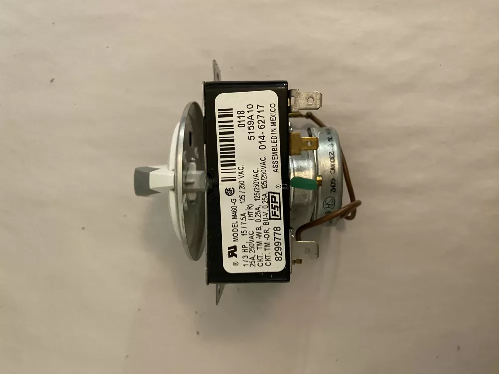 Whirlpool  Kenmore  Inglis  Estate  Amana WP8299778  AP6012586  8299778  909729  PS11745796 Washer Timer