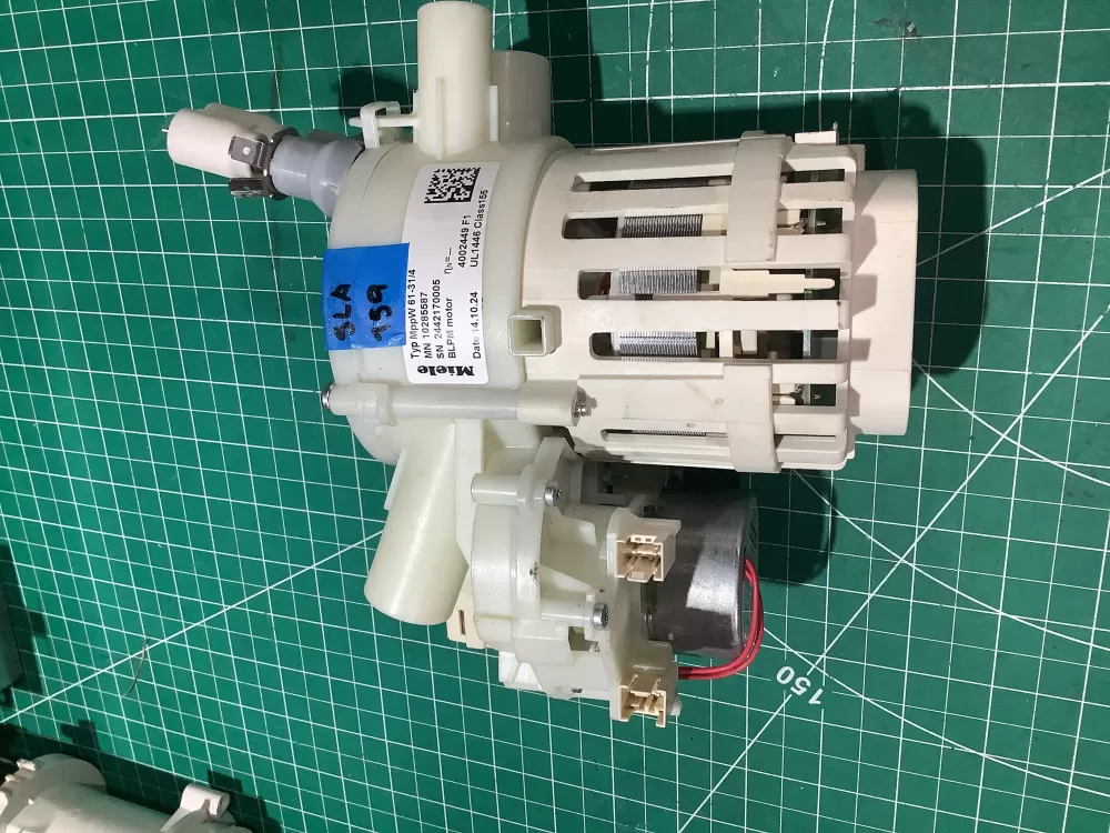 Miele 04010196 Dishwasher Miele Circulation Pump Motor 0010196 AZ175753 | SL159
