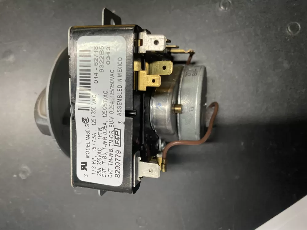Whirlpool  Maytag  Kenmore  Amana AP6012587 8299779 8299779R WP8299779 PS11745797 Dryer Timer