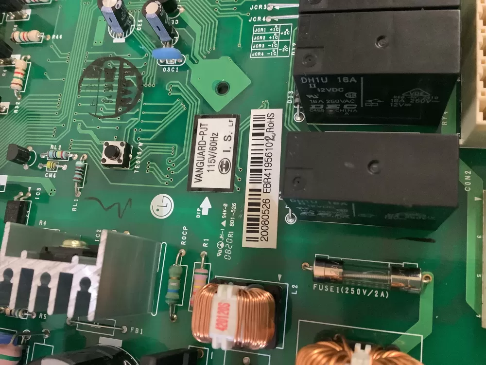 LG EBR41956101 EBR41956102 Refrigerator Control Board AZ205373 | NR612