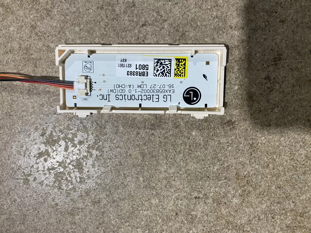 LG EBR83835801 Dishwasher Control Board AZ72689 | BK1882