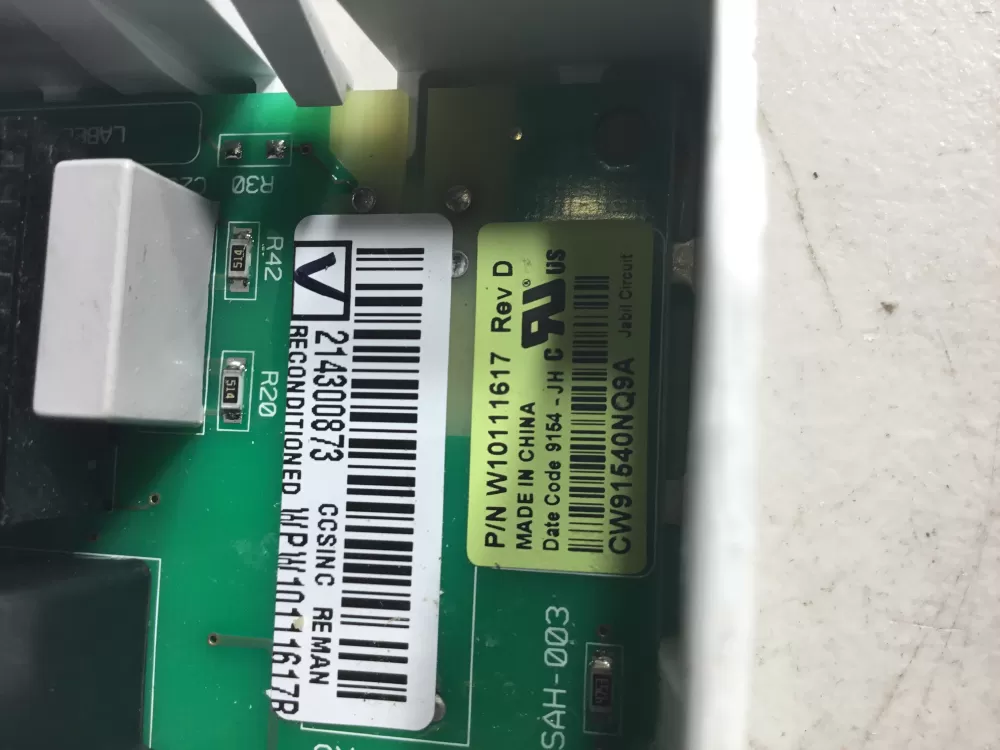 Whirlpool Dryer Control Board WPW10111617 AZ42564 | NR1731