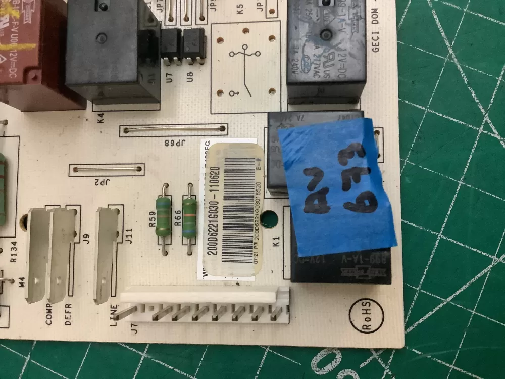 GE Hotpoint WR55X11072 200D6221G030 Refrigerator Control Board AZ219207 | ARV673