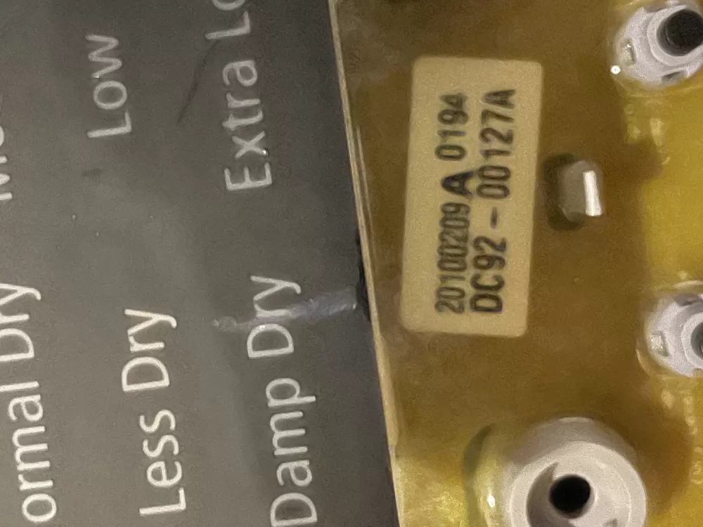 Samsung DC92 00127A Dryer Control Board AZ34288 | Wmv375