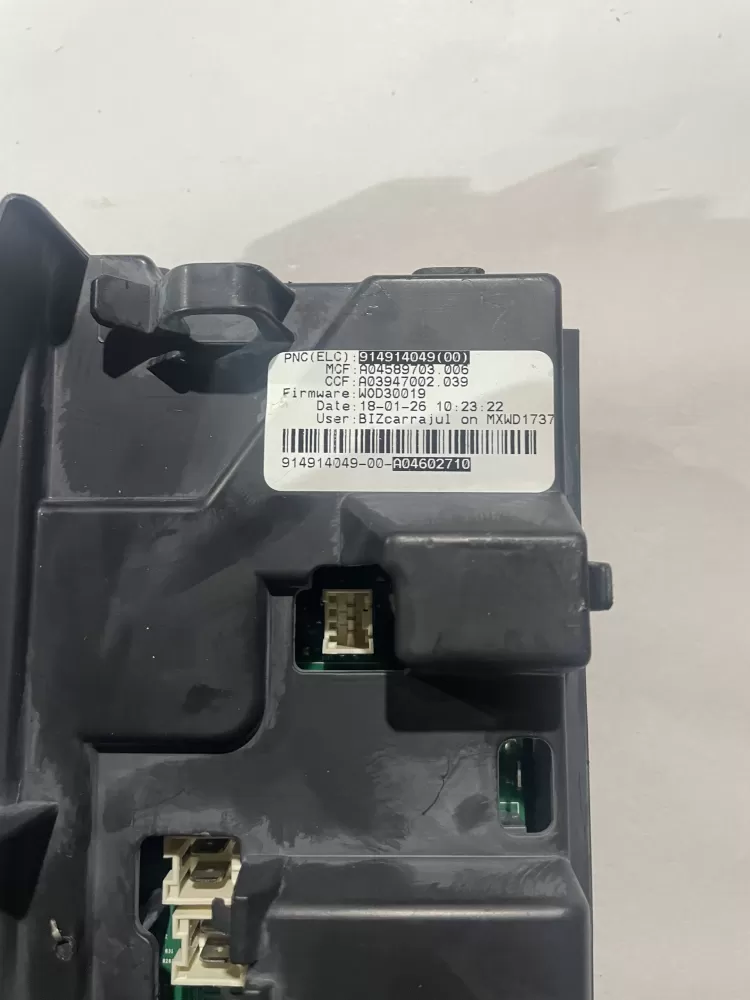 Frigidaire Washer Genuine Control # 914914050-60-a04602710 AZ203568 | KM2724