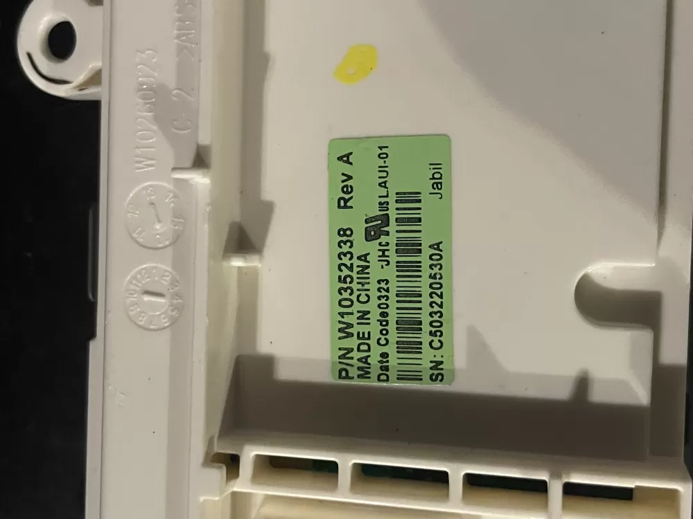 Whirlpool W10352338 Washer Control Board Interface AZ38288 | Wm512