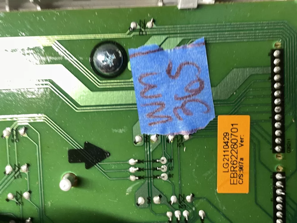 Kenmore LG Whirlpool EBR62280701 Washer Control Board AZ36970 | 365wm