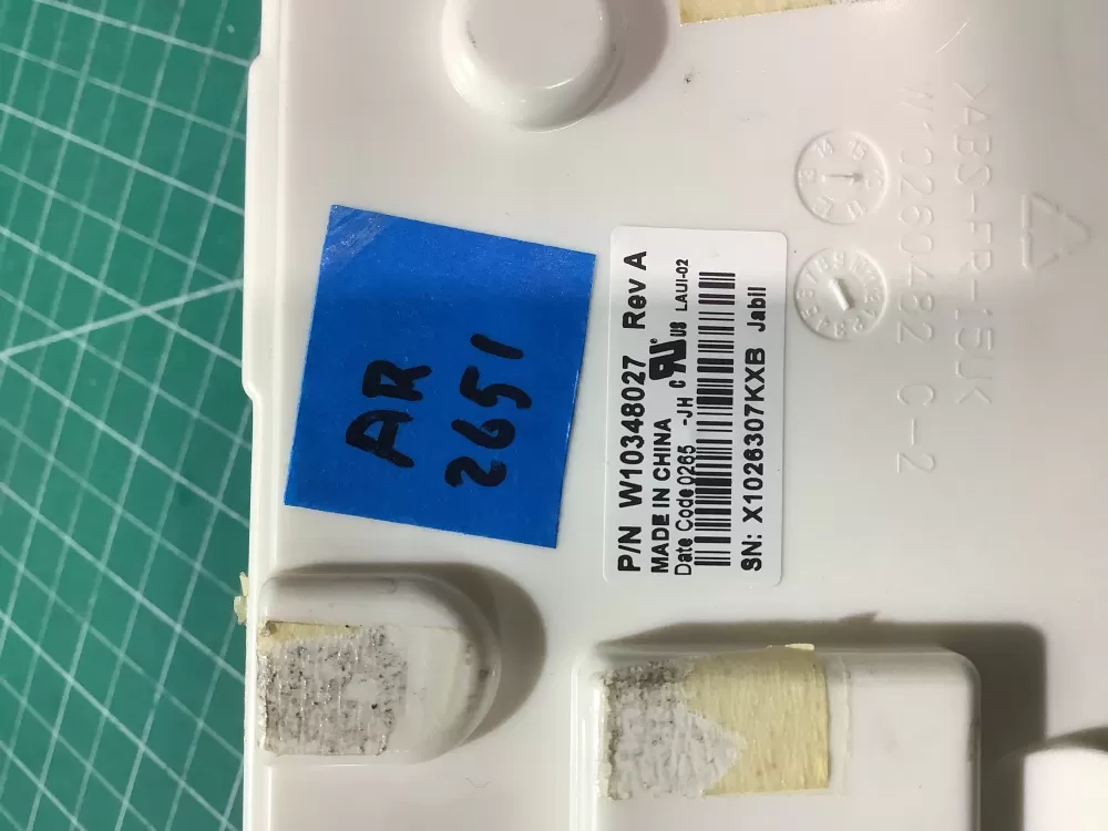 Whirlpool W10604637 Washer Control Board User Interface AZ193924 | AR2651