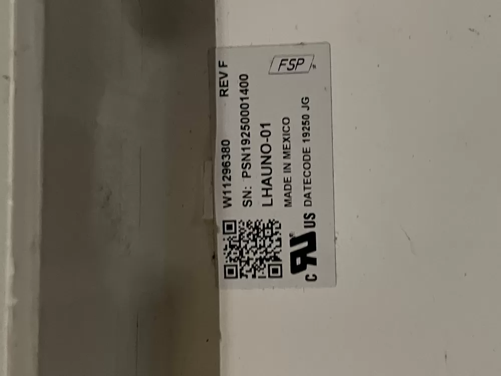 W11296380 Whirlpool Control Panel AZ33110 | Wmv361