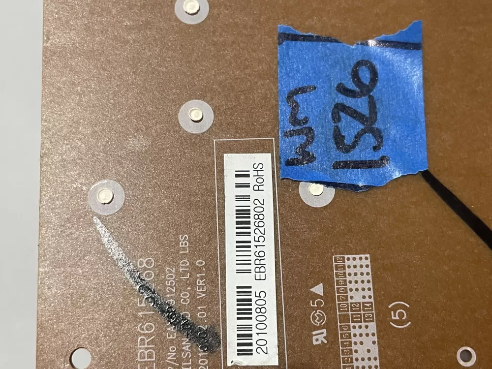 LG EBR61526802 Control Board Pcb Assembly Display AZ188749 | Wm1526