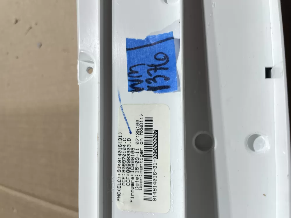 Frigidaire Electrolux 134994920 809020003 Washer Control Board AZ69229 | Wmv376