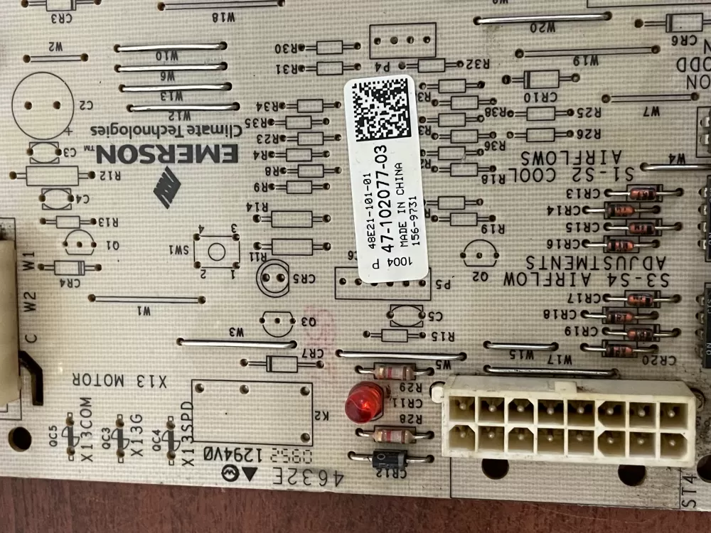 Rheem Emerson 47 102077 03 48e21 101 01  Control Board AZ55643 | KM1969