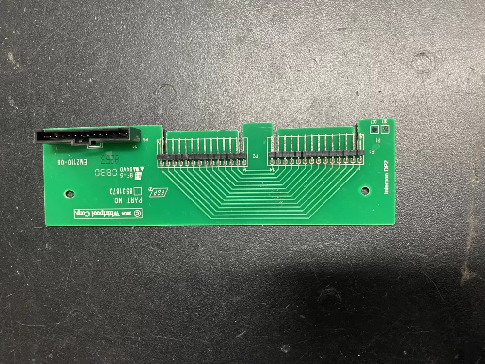 Whirlpool  KitchenAid 8531873 8531873R WP8531873 PS11746148 Dishwasher Control Board Interconnect