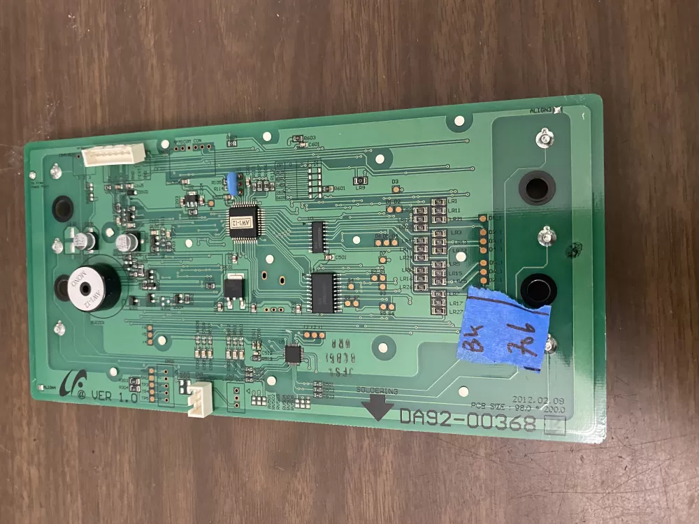 Samsung DA92-00368B Refrigerator Dispenser UI Control Board  AZ97283 | BK706