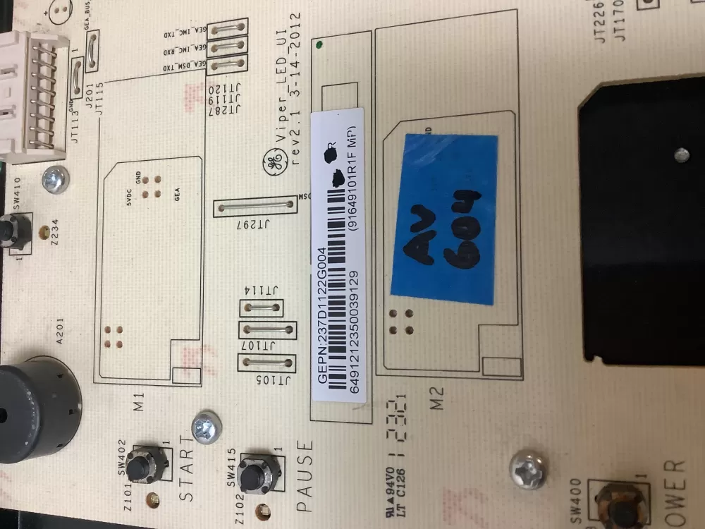 GE 237D1395G017 237D1060G017 237D1122G004 Washer Control Board AZ226146 | ARV604