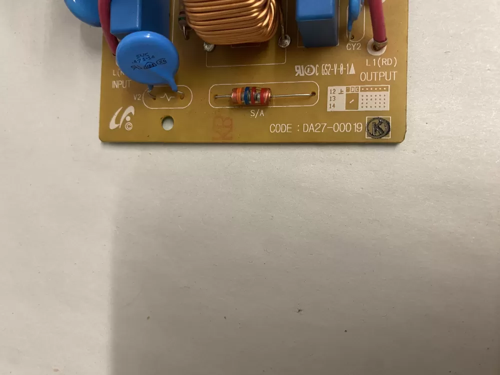 Samsung DA27-00019K Refrigerator Control Board Filter Noise AZ204903 | BK2219