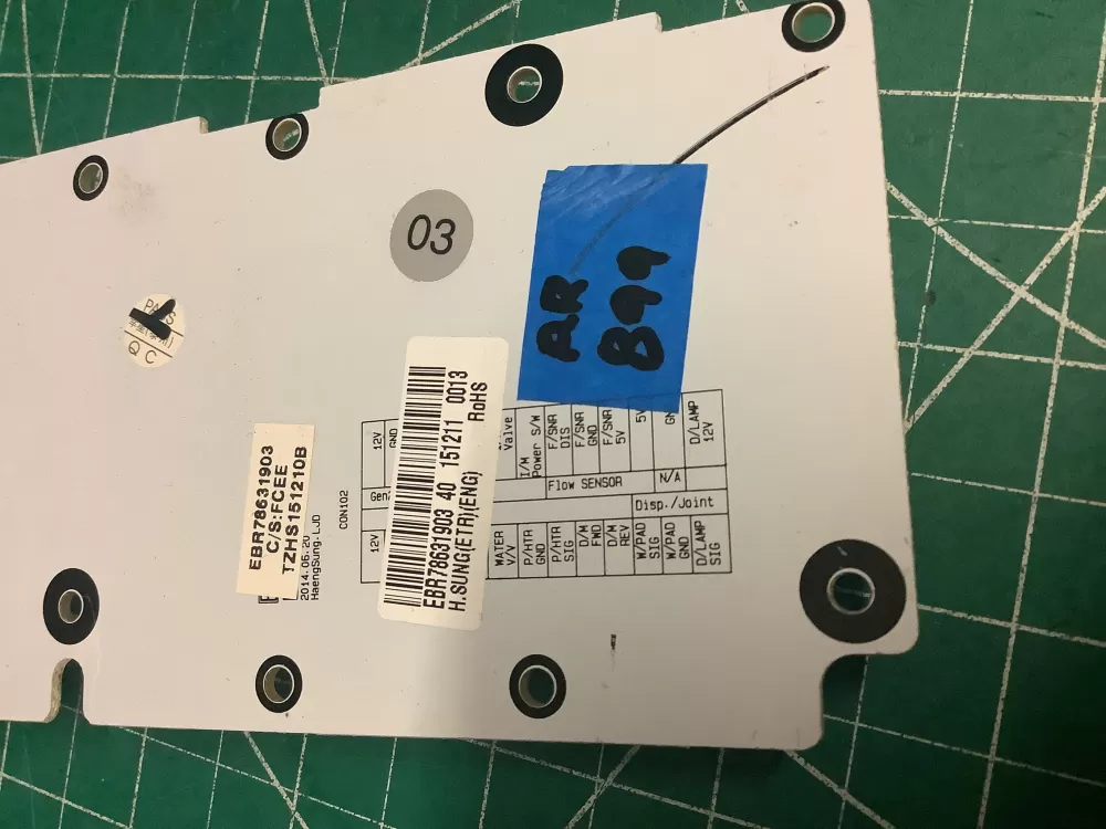 LG EBR78631903 Refrigerator Control Board Dispenser AZ208437 | AR899