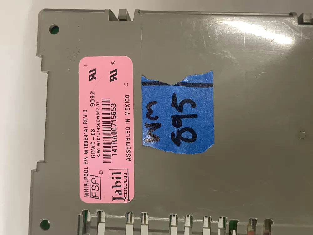 Kenmore KitchenAid W10084141 Dishwasher Control Board AZ232202 | Wm895