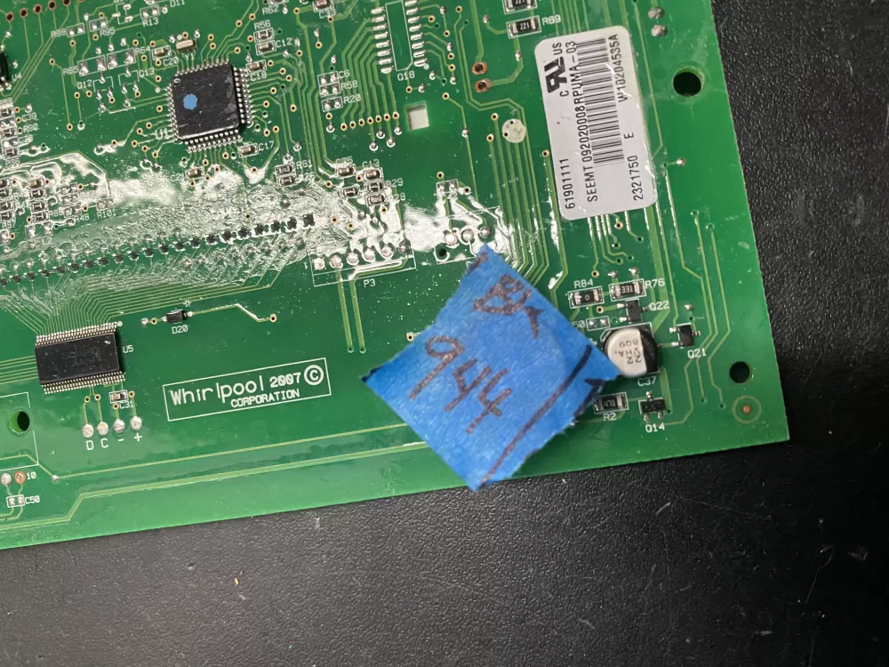 Whirlpool W10204535 Refrigerator Display Control Board AZ19850 | BK944