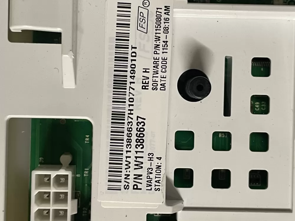 Whirlpool W11386637 W11417466 PS12745506 Washer Control Board AZ48647 | Wm1795