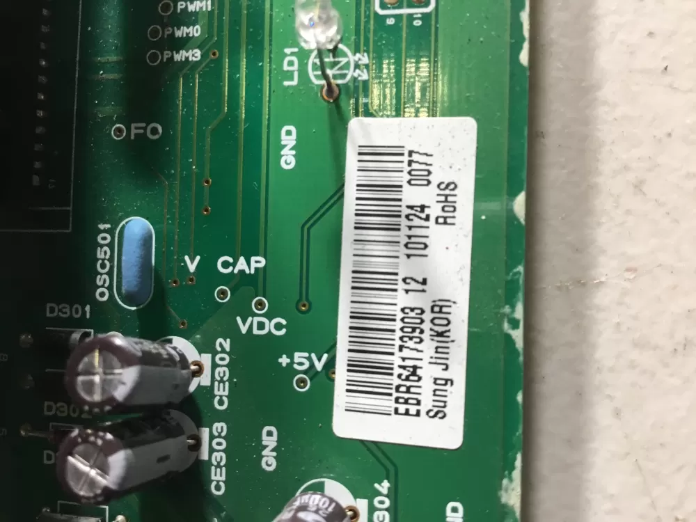 LG Kenmore EBR64173903 Refrigerator Control Board AZ47438 | NR633