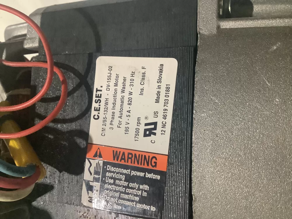 Kenmore 4619 703 01881 Washer Control Board Drive Motor AZ202974 | Sl233