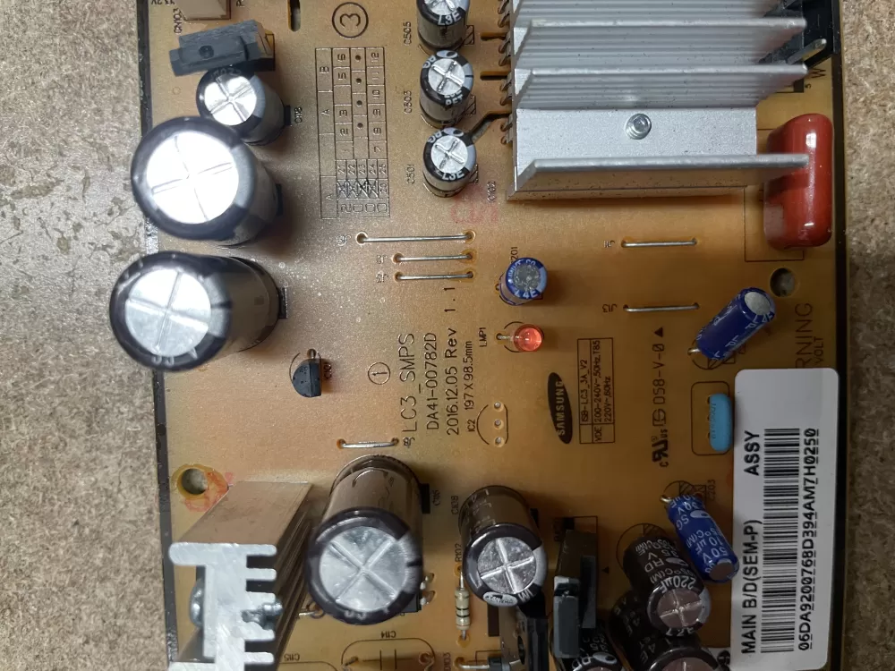 Samsung DA92 00768D Refrigerator Control Board Inverter AZ7626 | KM1518