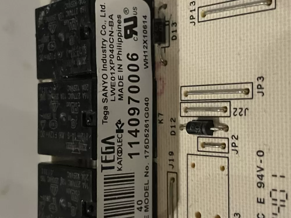 GE 175D5261G040 EBX1129P004 WH12X10614 Washer Control Board AZ34604 | Wm72