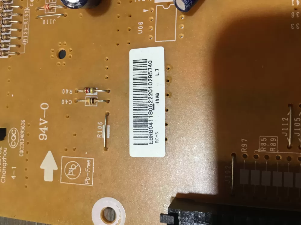 GE EBR80411806 Microwave Control Board Wb56x38145 Panel AZ52402 | NR1878