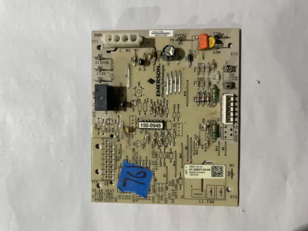 Rheem Air Handler Control Board 47-102077-02-04 156-9735 AZ198562 | KM76