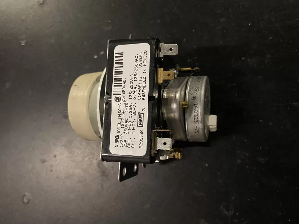 Whirlpool  Maytag  Roper  Crosley  Admiral  Estate  Magic Chef WP8299764  AP6012579  8299764  831500  PS11745789 Dryer Timer