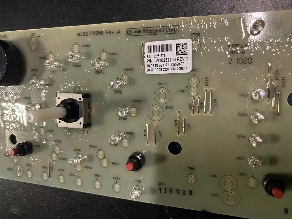 Whirlpool  Kenmore W10252253 Washer Control Board