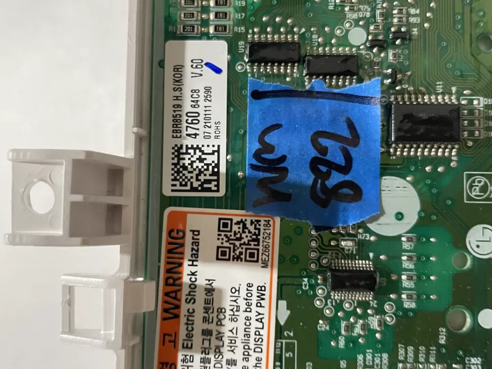 LG Kenmore EBR85194760 Washer Control Board Panel AZ191367 | Wm822