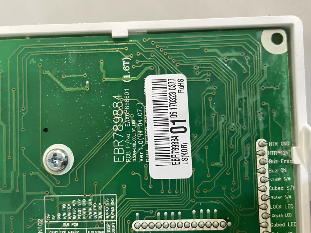 LG EBR78988401 Refrigerator Control Board Dispenser Display AZ213714 | Wm1557