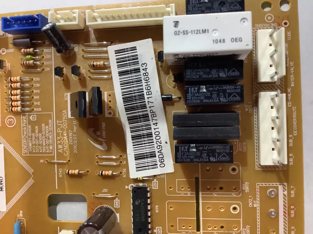 Samsung DA92 00147B DA41 00750A Refrigerator Control Board AZ183703 | ZC2707