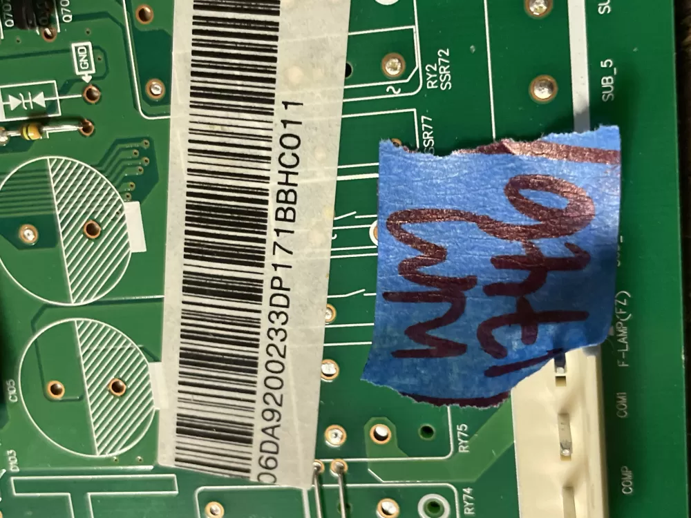 Samsung DA92-00233D Refrigerator Control Board AZ43028 | Wm1746