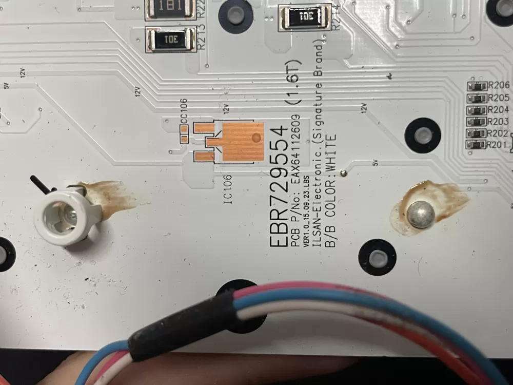 LG EBR72955422 EBR72955426 Refrigerator Control Board AZ12866 | 1176