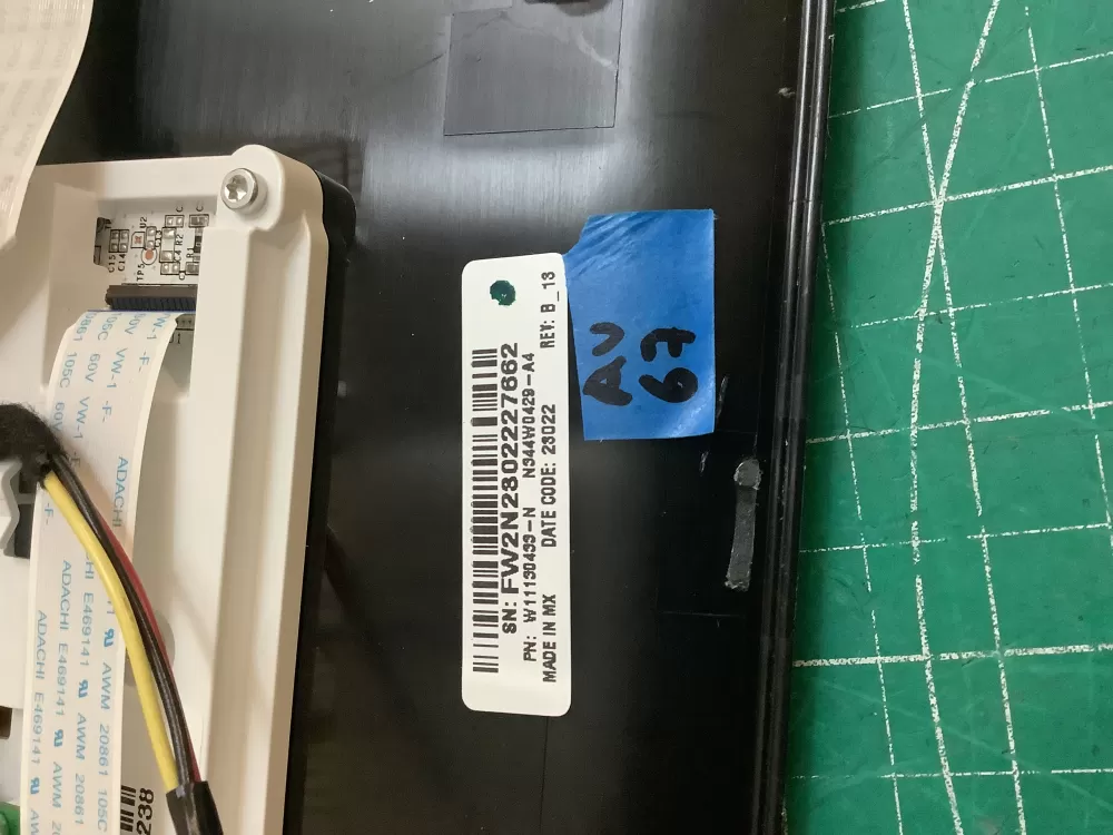 Washer Control Board Touchpad Panel User Interface W11130429 AZ219950 | ARV67