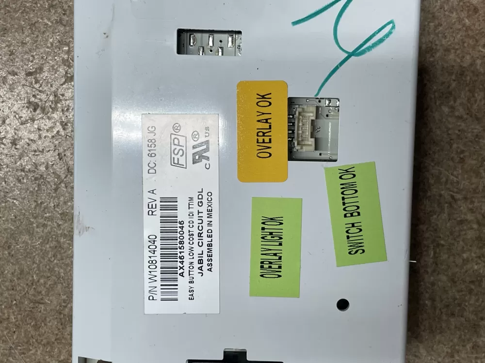 Kenmore W10814040 Refrigerator Control Board Dispenser Display AZ20684 | KM1109