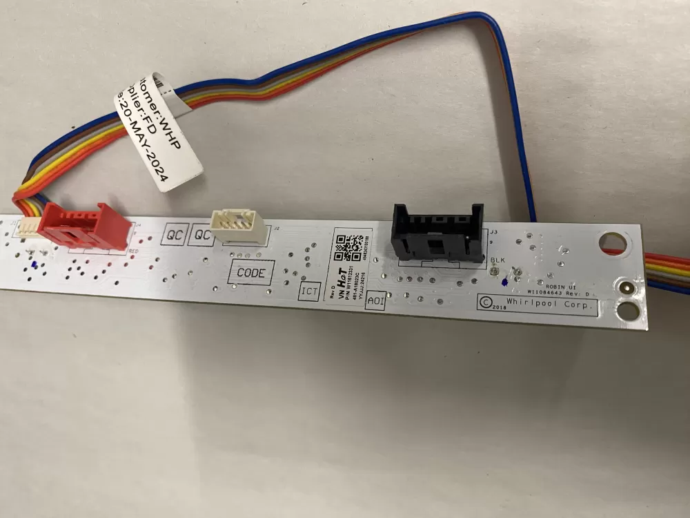 Whirlpool W11612331 Washer Touch Sensor Control Board AZ213830 | BK1655