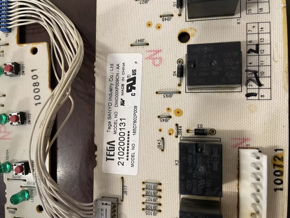 GE 165D7802P009 Dishwasher Control Board AZ48511 | KM1786