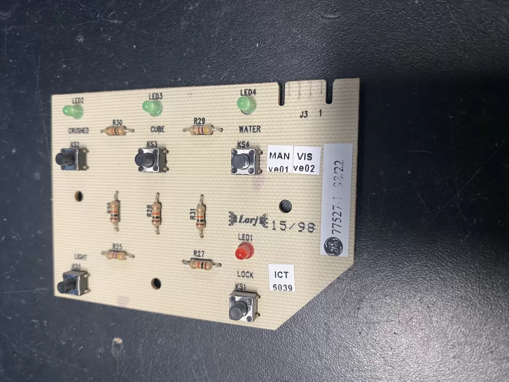 Whirlpool Maytag WP61003421 Refrigerator Dispenser Control Board AZ18738 | BK751