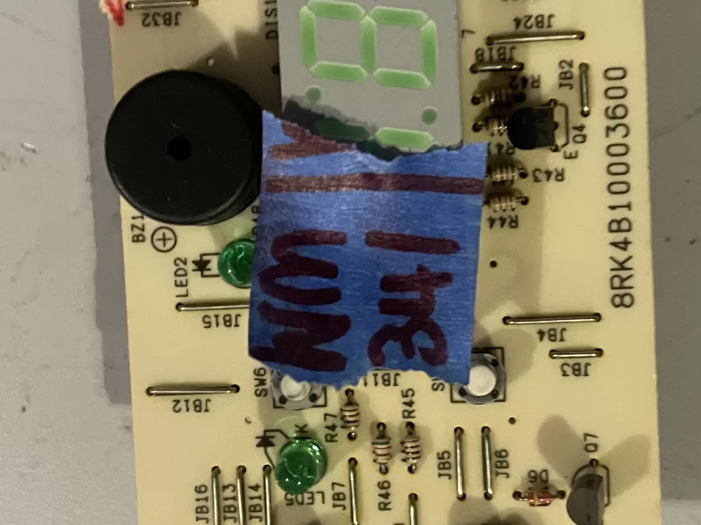 GE 8RK4B10003600 T08 2K Microwave Control Board Switch AZ33520 | Wm341