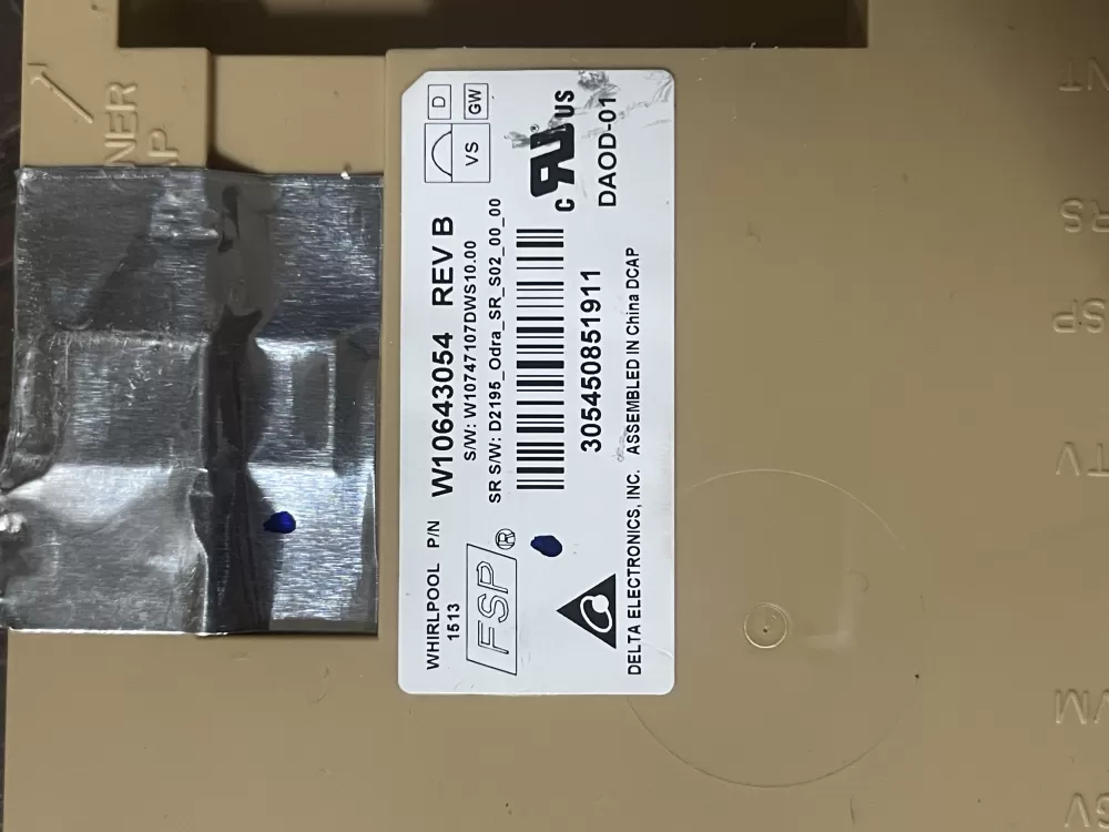Whirlpool Kenmore W10500130 W10620806 Dishwasher Control Board AZ47615 | Wm562