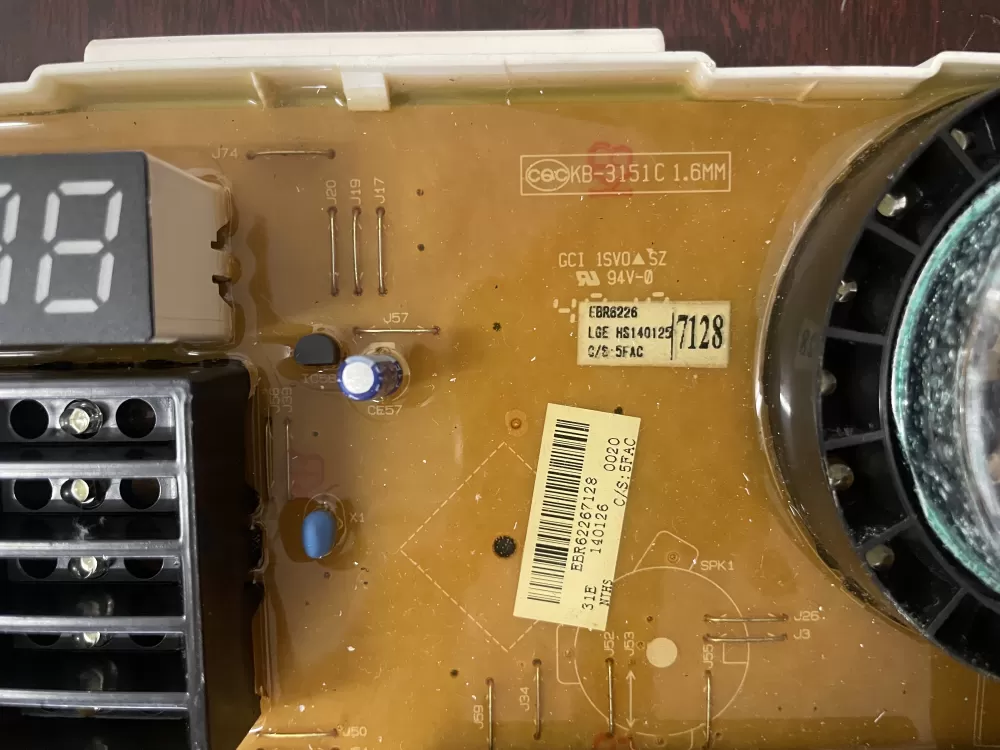LG EBR62267115 EBR62267118 EBR62267128 Washer Control Board AZ32651 | KMV38