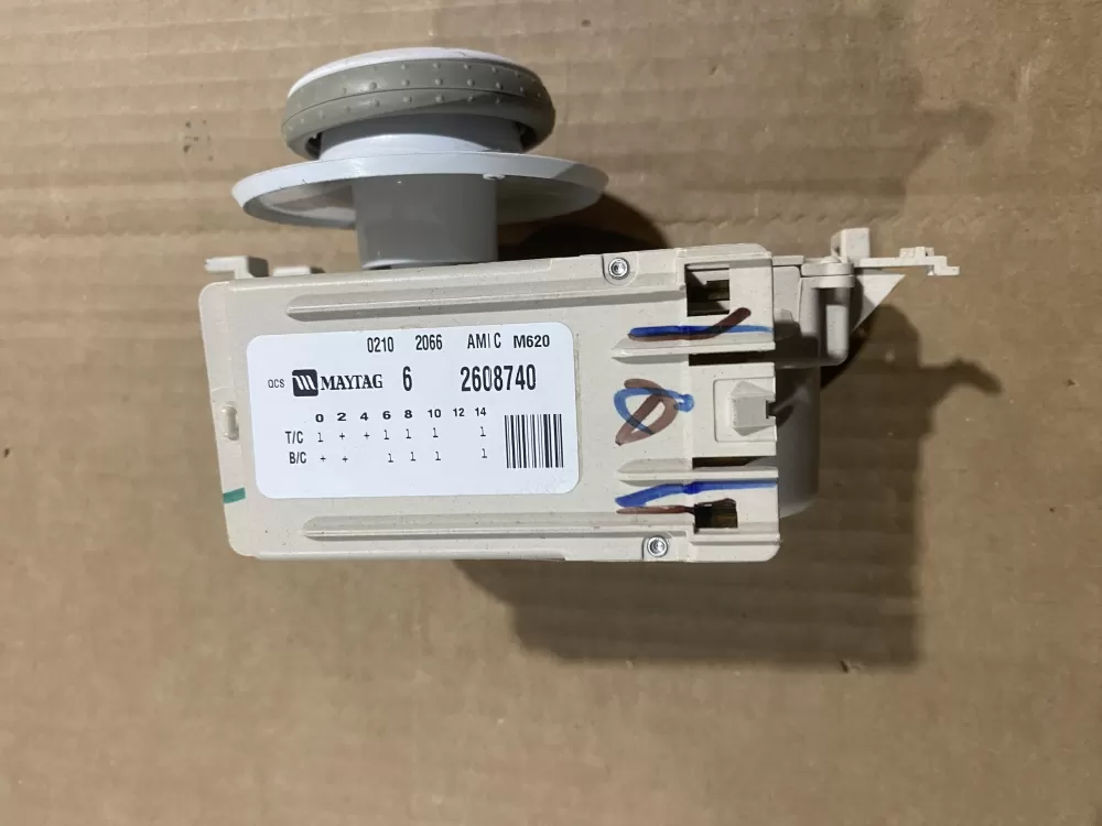 Maytag 62608740 6 2608740 2608740 WP22003499 22003370 22003499 824669 AP6006366 PS11739439 EAP11739439 Washer Timer