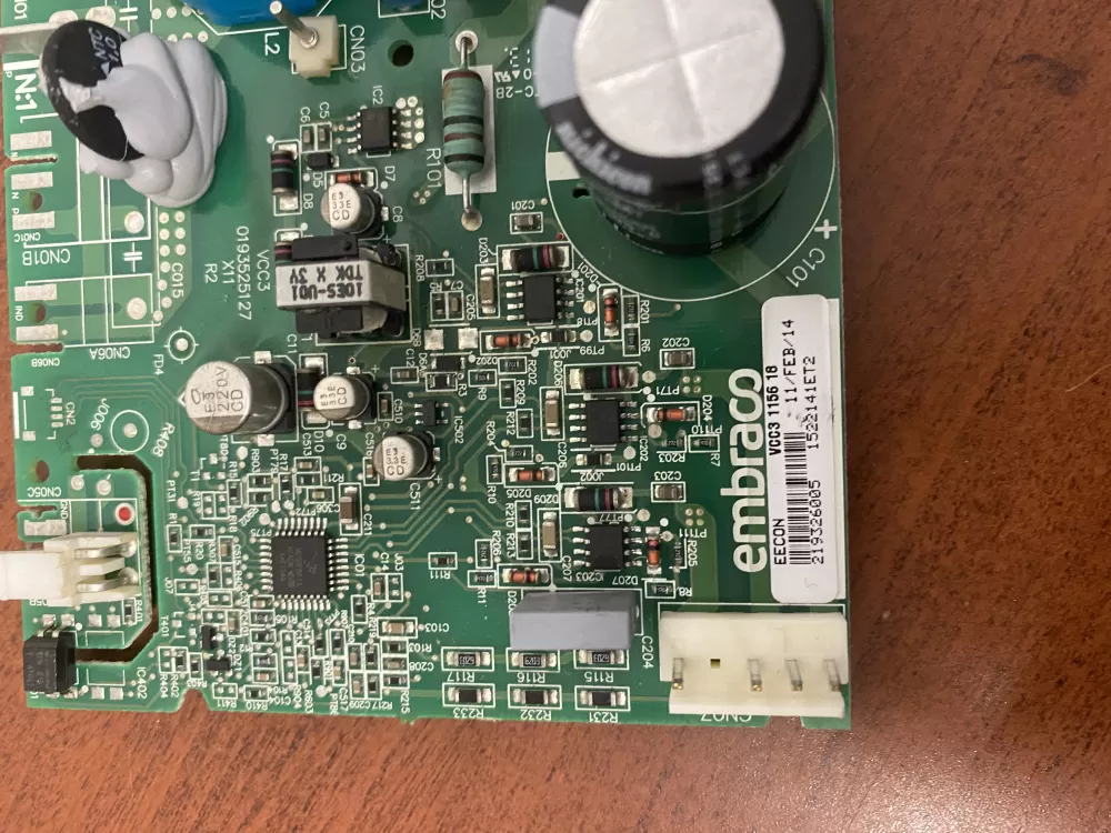 Frigidaire Refrigerator Control Board Vcc3 1156 18 AZ39514 | BK566